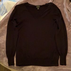 Soft long sleeve v neck sweater